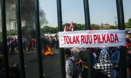 Mahasiswa Lampung Menolak RUU Pilkada