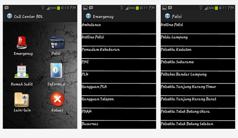 Aplikasi Android Call Center Bandarlampung